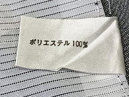平和屋着物＊夏物　小紋　絽　舞蝶文　黒地　洗える着物　CABK9036xi
