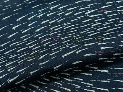 平和屋着物＊夏物　小紋　絽　魚　正絹　逸品　CABK9042xi