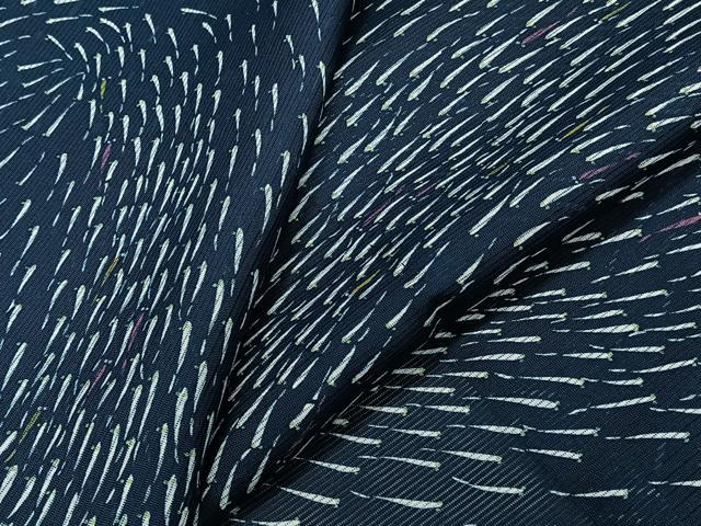 平和屋着物＊夏物　小紋　絽　魚　正絹　逸品　CABK9042xi