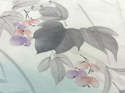平和屋着物＊夏物　訪問着　絽　手描き　蔦の花文　洗える着物　CABK9046xi