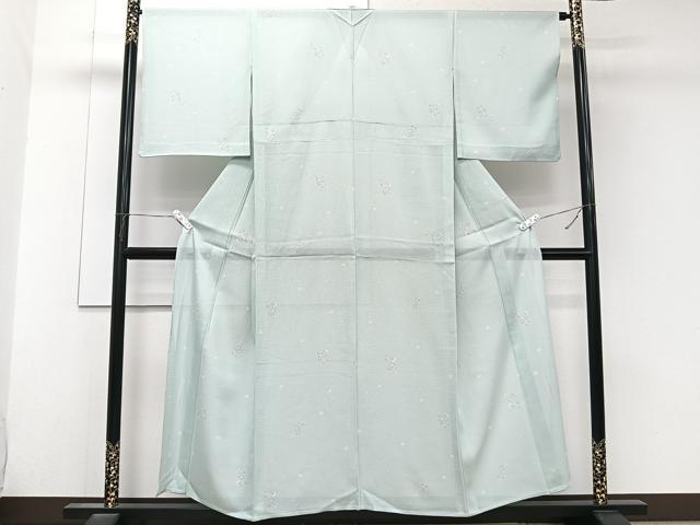 平和屋着物＊夏物　小紋　絽　草花文　正絹　逸品　未使用　CABK9049xi