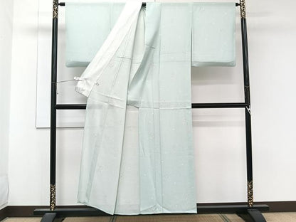 平和屋着物＊夏物　小紋　絽　草花文　正絹　逸品　未使用　CABK9049xi