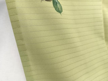 平和屋着物＊夏物　訪問着　絽縮緬　手描き　花唐草文　暈し染め　洗える着物　CABK9054xi