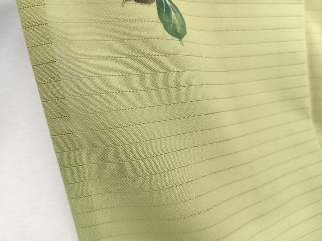 平和屋着物＊夏物　訪問着　絽縮緬　手描き　花唐草文　暈し染め　洗える着物　CABK9054xi
