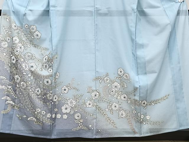 平和屋着物＊夏物　訪問着　絽　辻が花　金彩　洗える着物　CABK9055xi