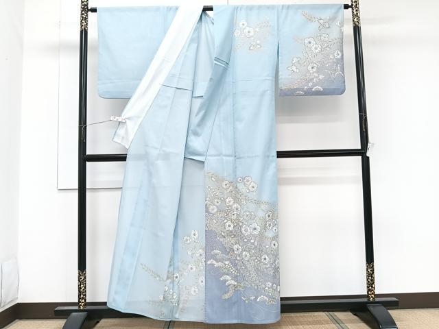 平和屋着物＊夏物　訪問着　絽　辻が花　金彩　洗える着物　CABK9055xi