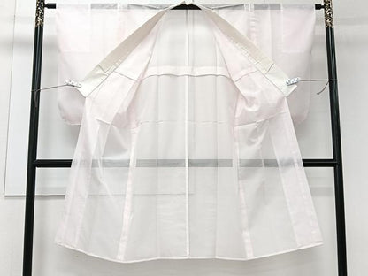 平和屋着物＊夏物　長襦袢　変わり絽　薄桜色　洗える着物　CABK9058xi