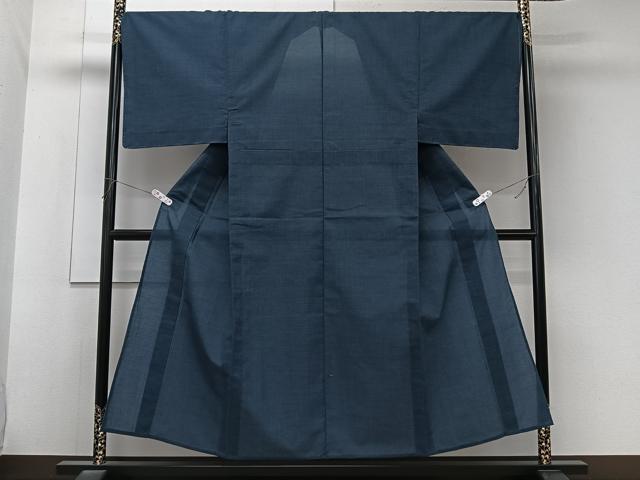 平和屋着物＊夏物　男性　小紋　紗　熨斗目花色　未使用　CABK9060xi