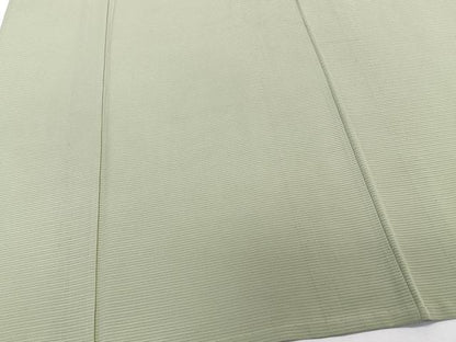 平和屋着物＊夏物　色無地　絽　山葵色　正絹　逸品　CABK9072xi