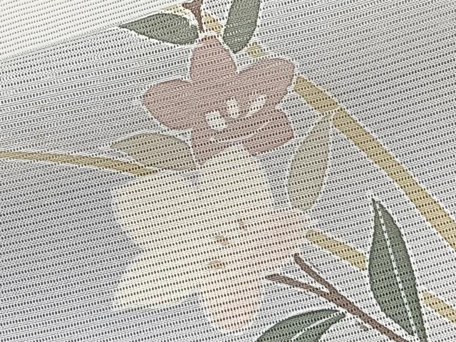 平和屋着物＊夏物　訪問着　絽　草花文　正絹　逸品　CABK9073xi