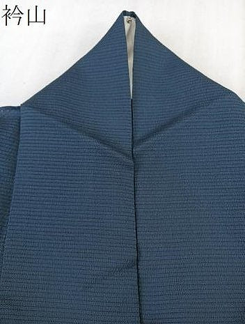 平和屋着物＊人間国宝 芹沢圭介一番弟子　下平清人　夏物　色無地　変わり絽　留紺色　正絹　逸品　CABK9080xi