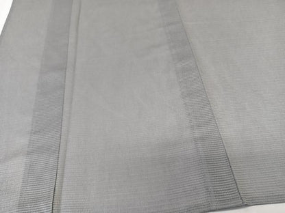 平和屋着物＊人間国宝 芹沢圭介一番弟子　下平清人　夏物　色無地　絽縮緬　錫色　正絹　逸品　CABK9087xi