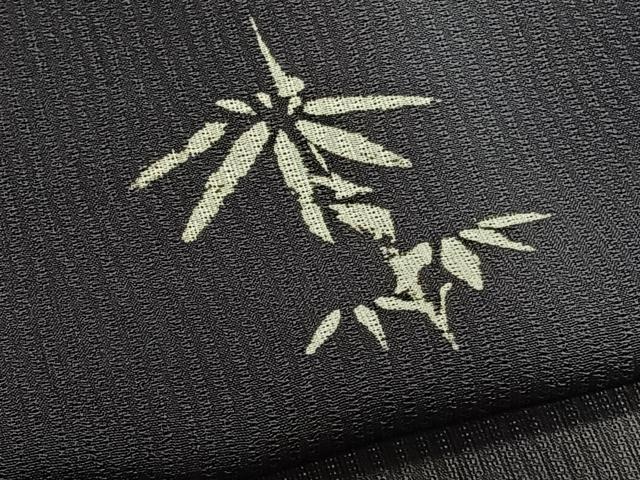 平和屋着物＊夏物　小紋　紋紗　笹文　暈し染め　洗える着物　CABK9102xi