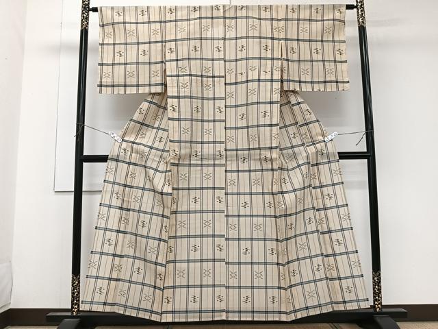 平和屋着物＊夏物　本場琉球絣　夏琉球　正絹　逸品　未使用　CABK9112xi