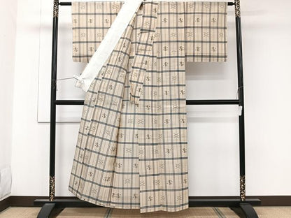 平和屋着物＊夏物　本場琉球絣　夏琉球　正絹　逸品　未使用　CABK9112xi