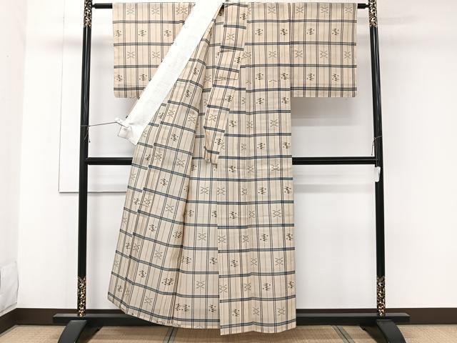 平和屋着物＊夏物　本場琉球絣　夏琉球　正絹　逸品　未使用　CABK9112xi