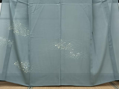 平和屋着物＊夏物　訪問着　絽　ろうけつ染　草花文　正絹　逸品　CABK9113xi