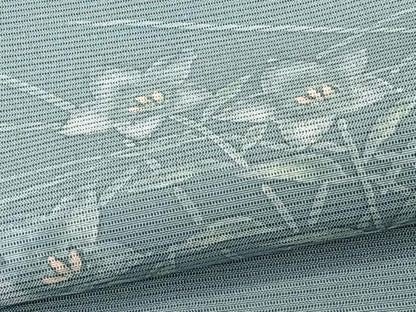 平和屋着物＊夏物　訪問着　絽　ろうけつ染　草花文　正絹　逸品　CABK9113xi