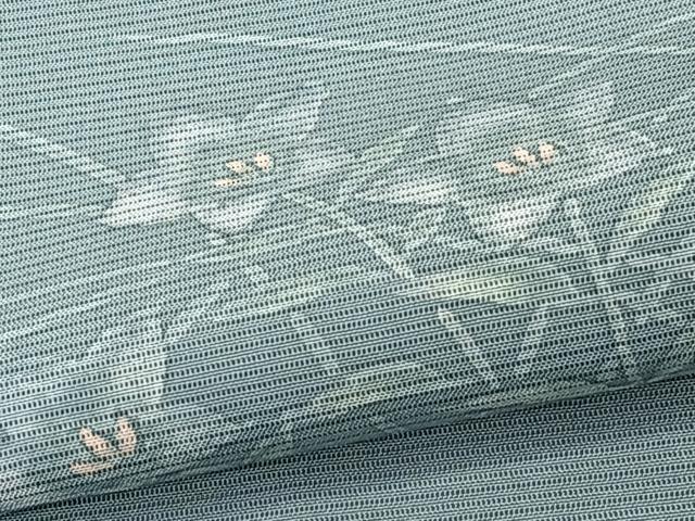 平和屋着物＊夏物　訪問着　絽　ろうけつ染　草花文　正絹　逸品　CABK9113xi