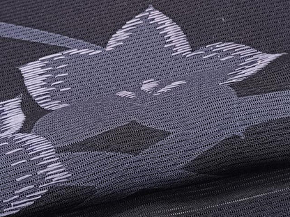 平和屋着物＊夏物　訪問着　絽　刺繍　芝楓文　正絹　逸品　CABK9115xi