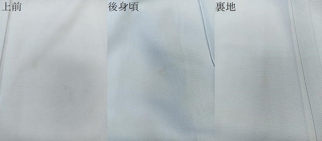 平和屋着物＊夏物　色無地　絽　月白色　正絹　逸品　CABK9122xi