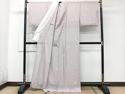 平和屋着物＊夏物　小紋　絽　蛍暈し　正絹　逸品　CABK9128xi