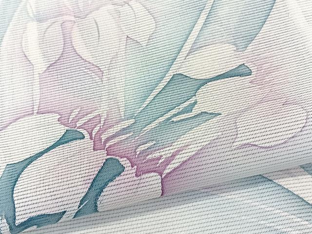 平和屋着物＊夏物　訪問着　絽　草花文　洗える着物　CABK9136xi