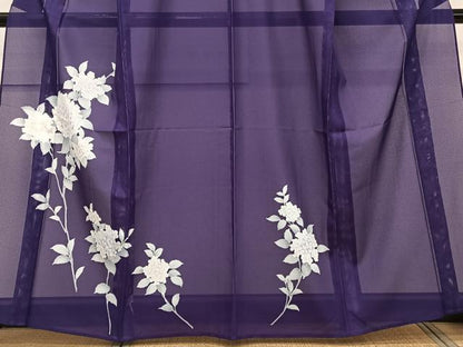平和屋着物＊夏物　訪問着　絽　紫陽花　洗える着物　CABK9150xi