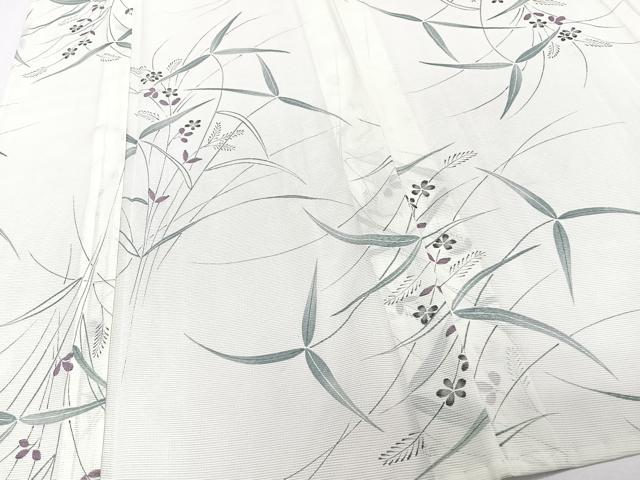 平和屋着物＊夏物　小紋　絽　草花文　洗える着物　CABK9154xi