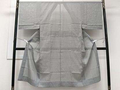 平和屋着物＊洗える最高級着物　＜英＞はなぶさ謹製　夏物　男性　長襦袢　絽　青磁鼠色　洗える着物　未使用　CABK9160xi