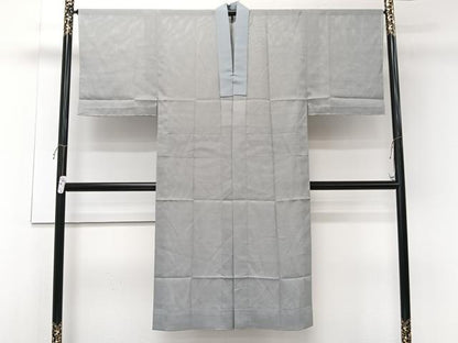 平和屋着物＊洗える最高級着物　＜英＞はなぶさ謹製　夏物　男性　長襦袢　絽　青磁鼠色　洗える着物　未使用　CABK9160xi