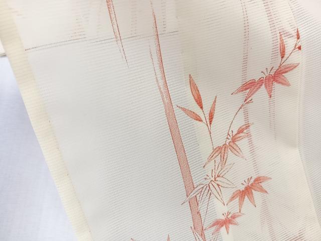 平和屋着物＊夏物　小紋　絽　笹竹文　洗える着物　CABK9164xi