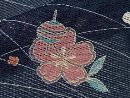 平和屋着物＊夏物　訪問着　絽　糸巻き　鼓花文　洗える着物　CABK9186xi