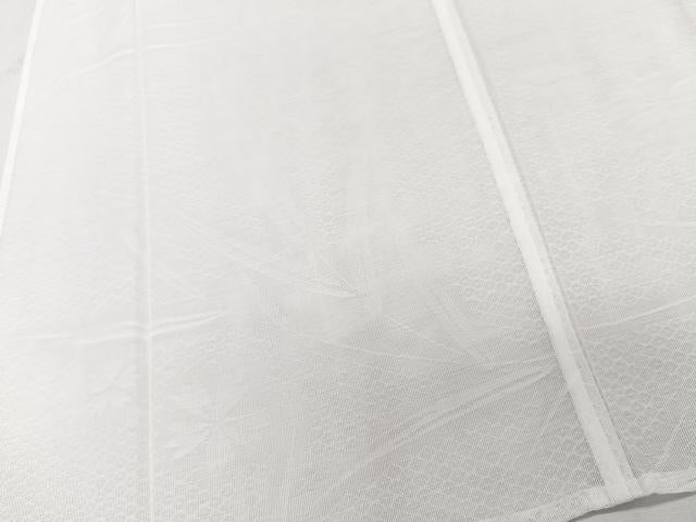 平和屋着物＊夏物　長襦袢　菱紋紗　舞草花文　乳白色　洗える着物　CABK9191xi