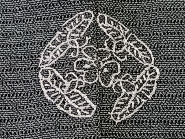 平和屋着物＊夏物　訪問着　絽　刺繍　草花文　蛍ぼかし　洗える着物　CABK9192xi