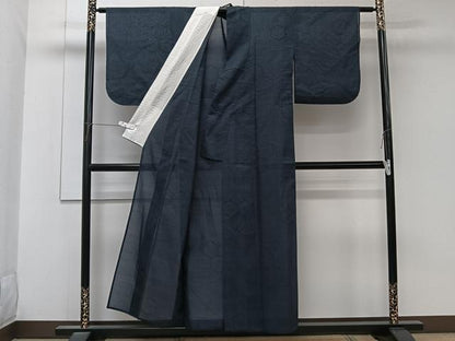 平和屋着物＊夏物　本場大島紬　夏大島　亀甲文様　正絹　逸品　CABK9198xi