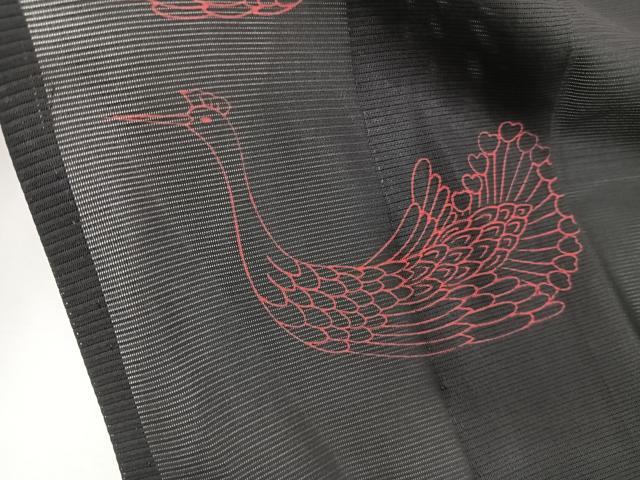 平和屋着物＊夏物　小紋　絽　孔雀文　正絹　逸品　CABK9200xi
