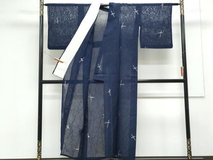 平和屋着物＊夏物　小紋　紗　吉祥文　正絹　逸品　CABK9203th