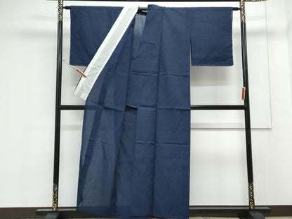 平和屋着物＊夏物　小紋　紗　立涌文　洗える着物　未使用　CABK9206th