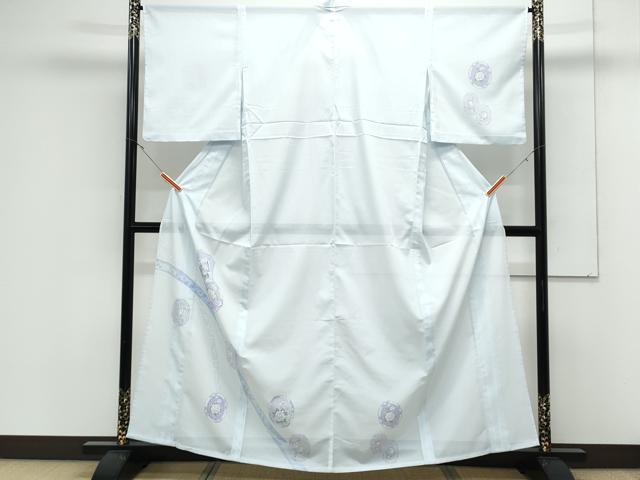 平和屋着物＊夏物　訪問着　絽　花鳥文　洗える着物　CABK9209th