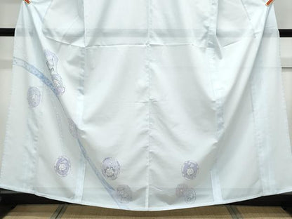 平和屋着物＊夏物　訪問着　絽　花鳥文　洗える着物　CABK9209th
