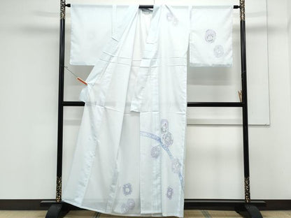 平和屋着物＊夏物　訪問着　絽　花鳥文　洗える着物　CABK9209th