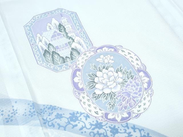 平和屋着物＊夏物　訪問着　絽　花鳥文　洗える着物　CABK9209th
