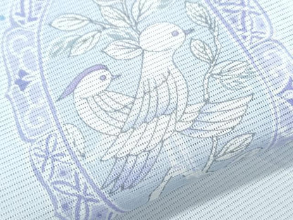 平和屋着物＊夏物　訪問着　絽　花鳥文　洗える着物　CABK9209th