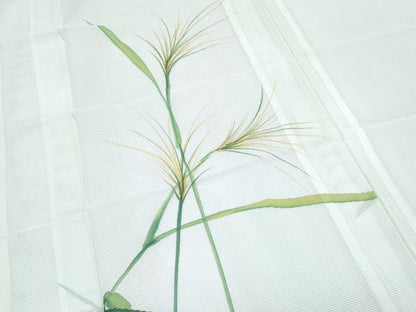 平和屋着物＊夏物　訪問着　絽　稲穂　銀彩　洗える着物　CABK9218th