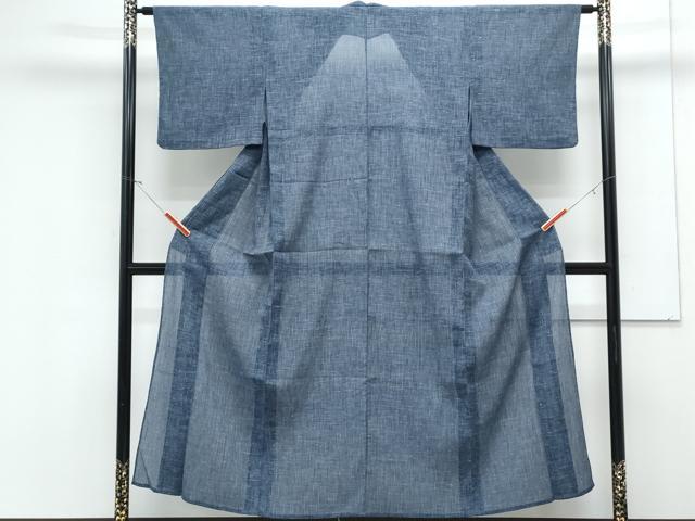 平和屋着物＊夏物　小紋　紗　縞　CABK9221th
