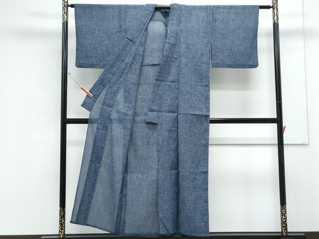 平和屋着物＊夏物　小紋　紗　縞　CABK9221th