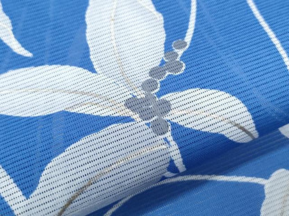 平和屋着物＊夏物　訪問着　絽　草花文　銀彩　洗える着物　CABK9224th