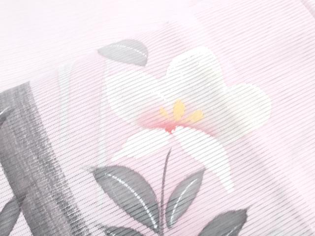 平和屋着物＊夏物　訪問着　絽　手書き　草花文　洗える着物　CABK9234th