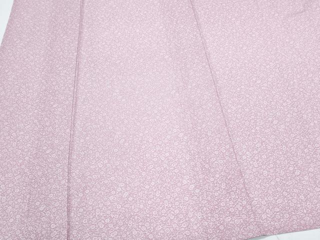 平和屋着物＊夏物　小紋　絽　草花文　正絹　逸品　CABK9265th
